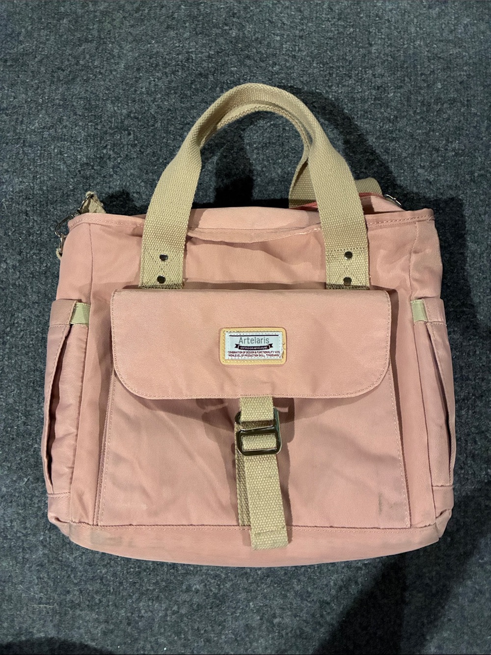 🔥 3/$15 Pink Insulated Lunch Tote Bag w/Shoulder Strap